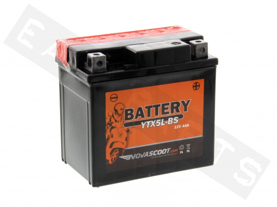 Batterie NOVASCOOT YTX5L-BS 12V-4Ah MF (sans entretien, avec acide)